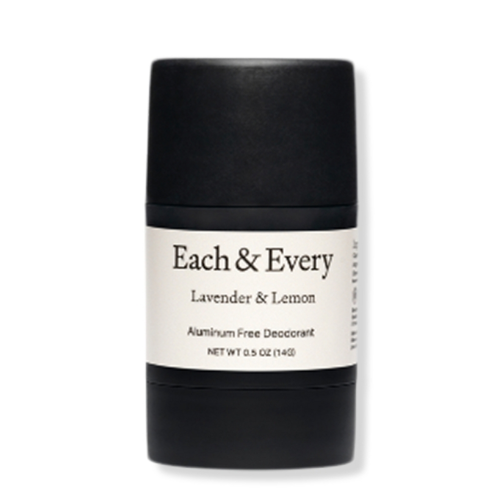 EACH & EVERY LAVENDAR & LEMON WORRY-FREE ALUMINUM-FREE DEODORANT.